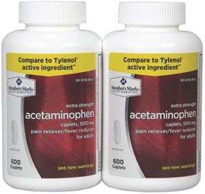 Acetaminophen teeth pain